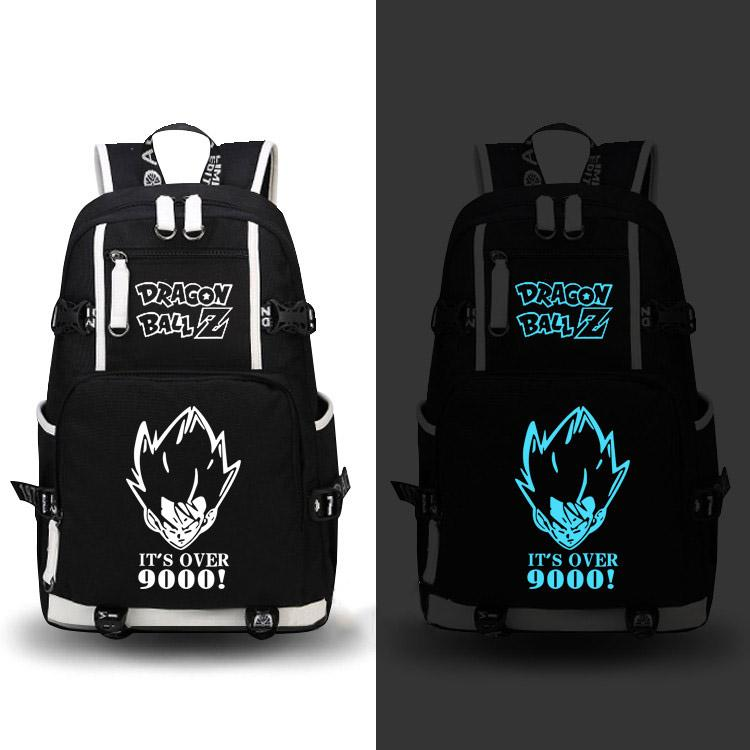 DragonBall Z Rucksack Over 9000 fluoreszierend