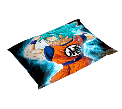 DragonBall Bettbezug Goku Blau Angriff