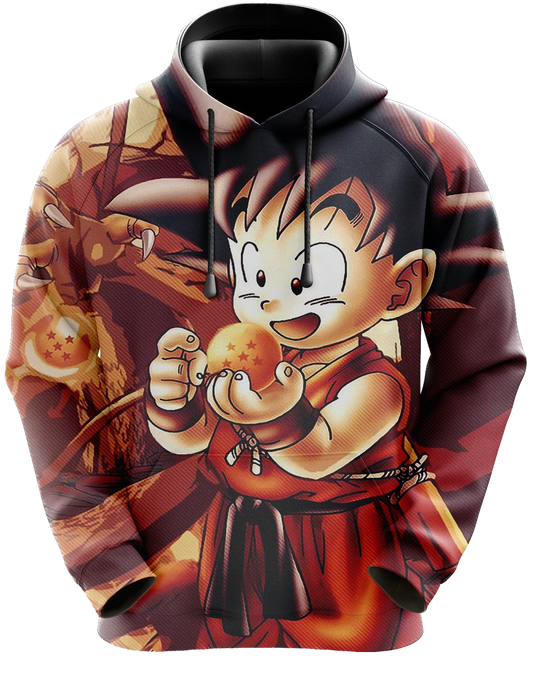 DragonBall Hoodie - Goku Kind Kristallkugel