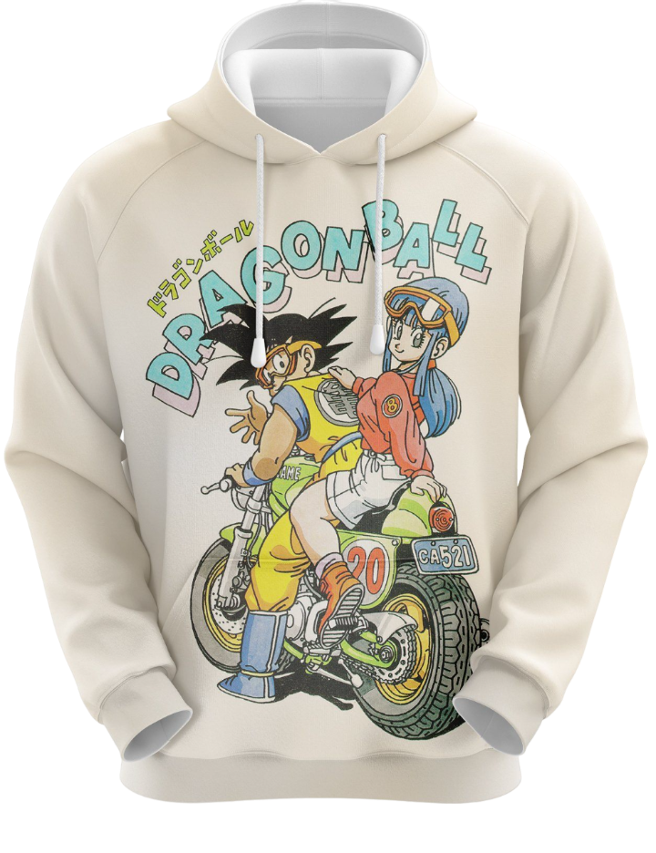 DragonBall Hoodie - Goku & Chi Chi Manga