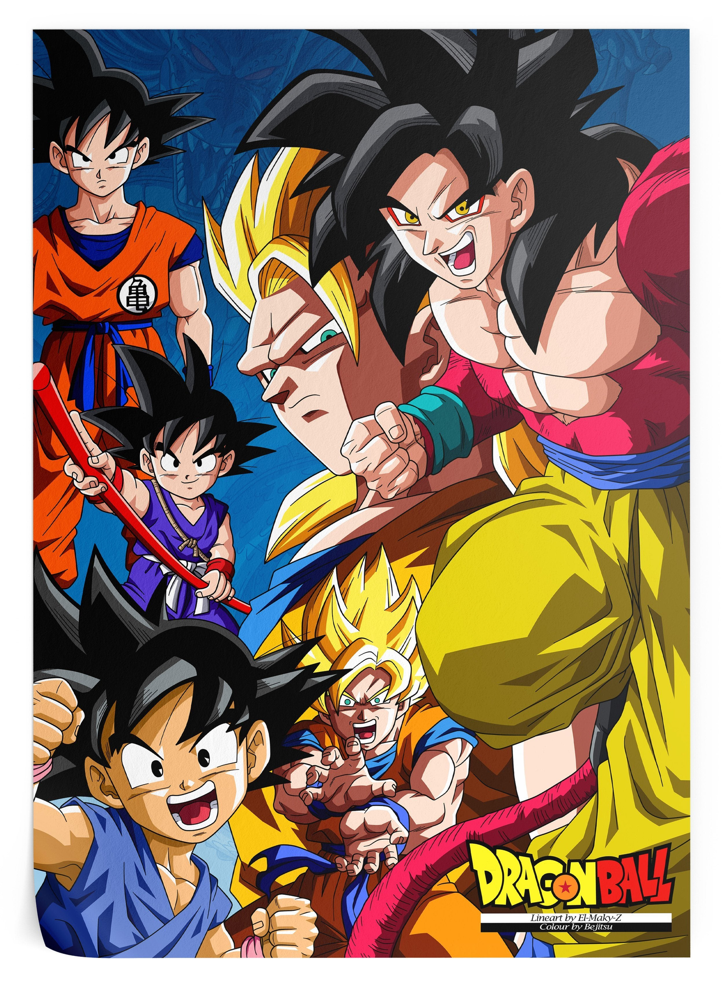 DragonBall Poster - Goku Entwicklung