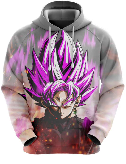 DragonBall Super Hoodie - Black Goku Rosa