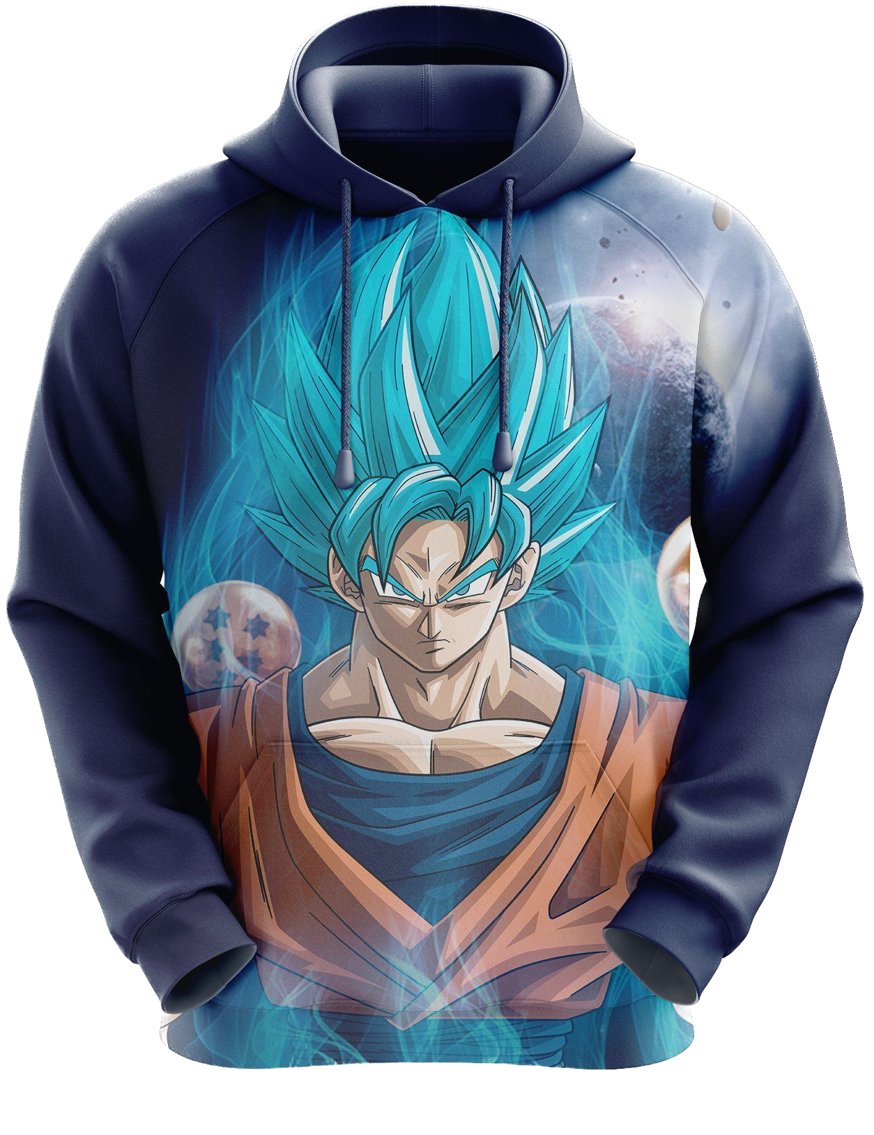 DragonBall Super Hoodie - Goku Blau Wird