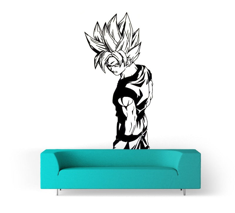 Son Goku Super SaiyajinDragonBall Wandtattoo - Son Goku Super Saiyajin