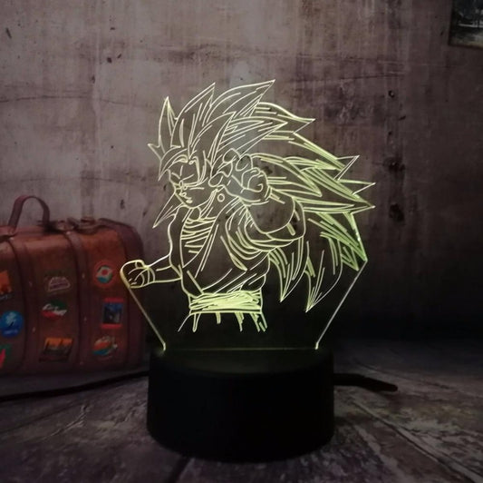 Lampe 3D Dragon Ball - Goku SSJ3