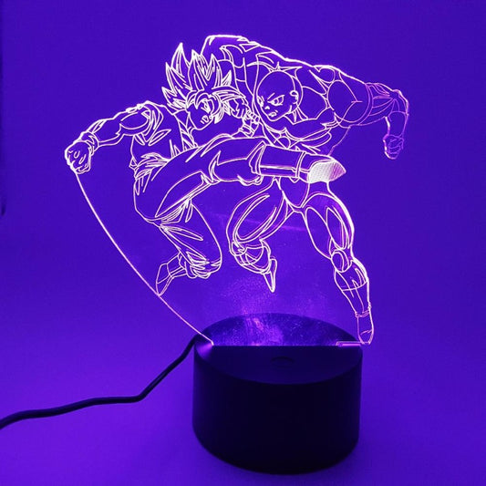 Lampe 3D DragonBall - Goku VS Jiren