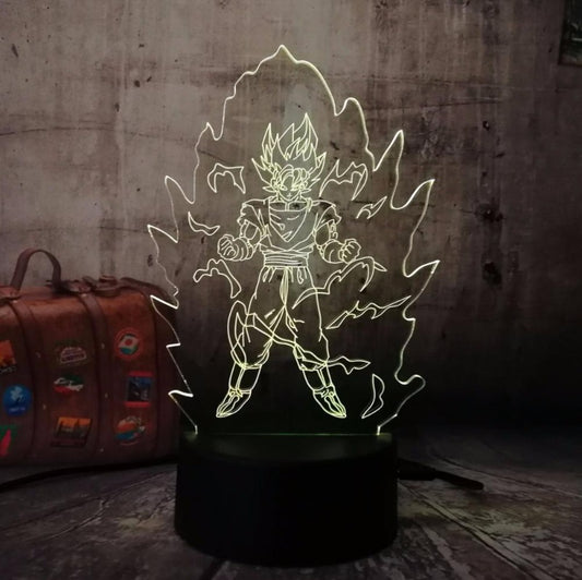 Lampe 3D DragonBall - Saiyajin-Verwandlung