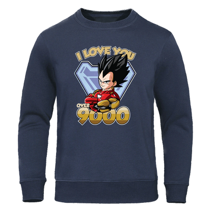 DragonBall Pullover Vegeta "Over 9000"